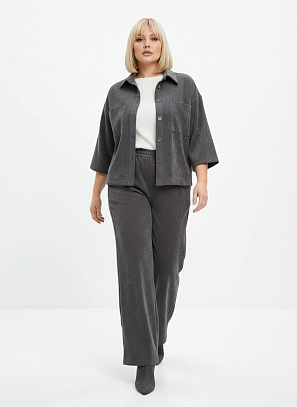 Жакет вельветовый графитовый